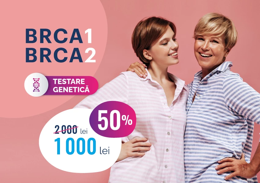 Testarea oncogenetică BRCA 1 și 2 cu reducere de 50%!