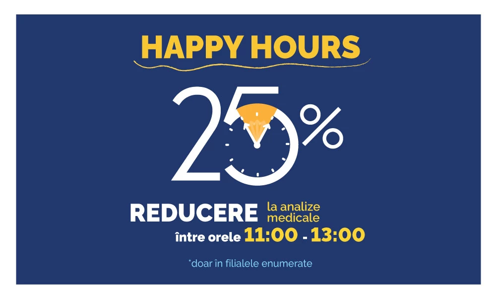 ⏰ HAPPY HOURS LA ANALIZE MEDICALE!