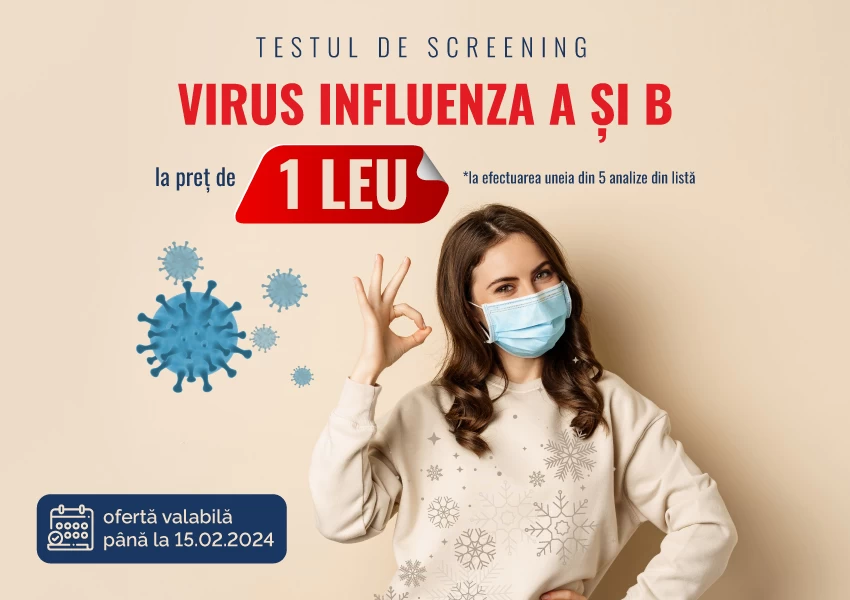 Determinarea "Virus Influenza A și B" la doar 1 leu