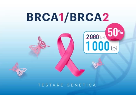 Testul genetic BRCA1 și BRCA2 acum cu 50% reducere! Previno, identifică, tratează!