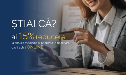 Achită ONLINE și primești 15% reducere!