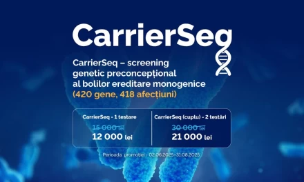 Test genetic CarrierSeq la preț promoțional: identifică riscul bolilor ereditare înainte de sarcină